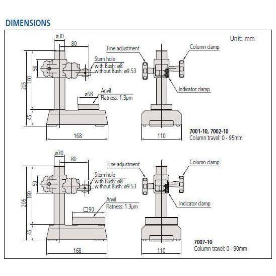 Mitutoyo Dial Gage Stand, Series 7 | Mitutoyo by KHM Megatools Corp.