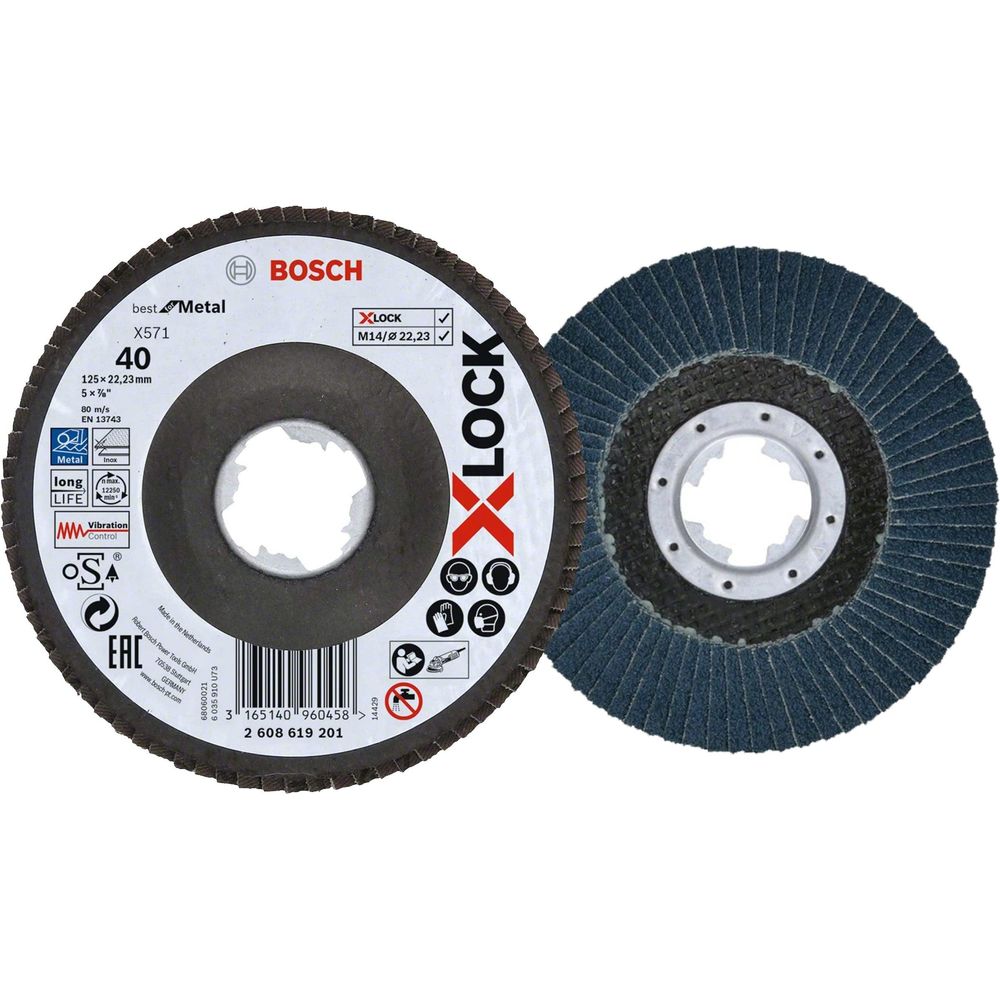 Bosch X571 X-Lock Flap Disc 5