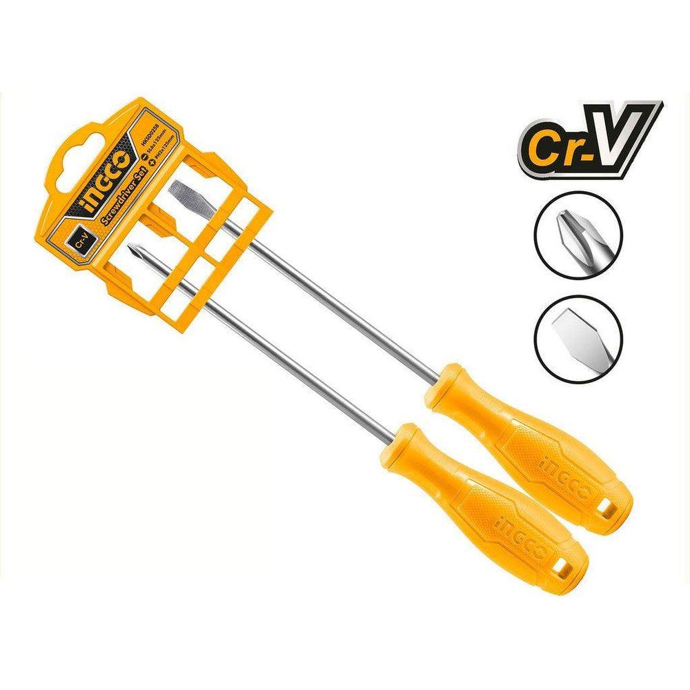 Ingco HKSD0258 2pcs Screwdriver Set - KHM Megatools Corp.