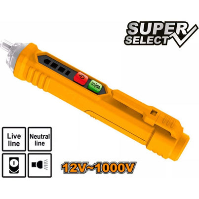 Ingco VD100026 AC Non Contact AC Voltage Detector Tester / Test Pencil (SS) - KHM Megatools Corp.