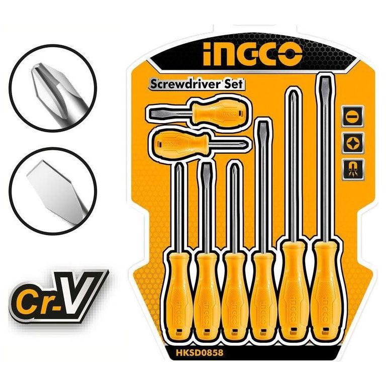 Ingco HKSD0858 8pcs Screwdriver Set - KHM Megatools Corp.