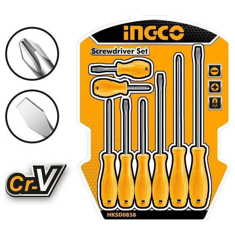 Ingco HKSD0858 8pcs Screwdriver Set - KHM Megatools Corp.