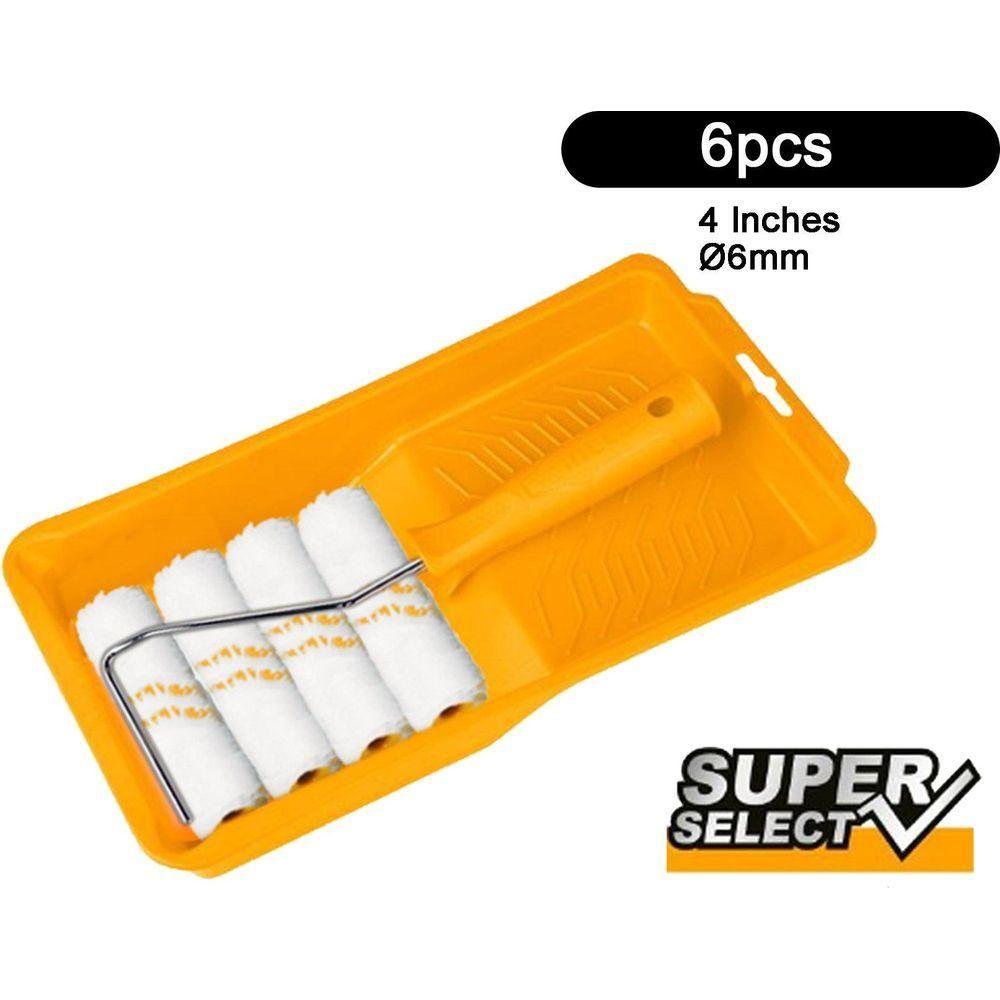 Ingco HKTCB061004 6 in 1 Cylinder Paint Roller with Tray Set 4