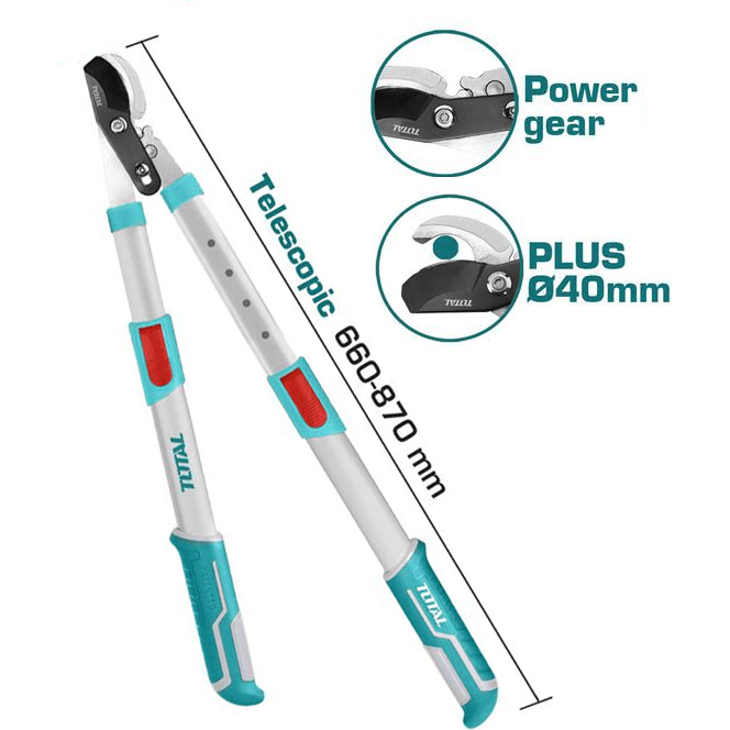 Total THTS1527416 Telescopic Looper / Tree Pruner | Total by KHM Megatools Corp.