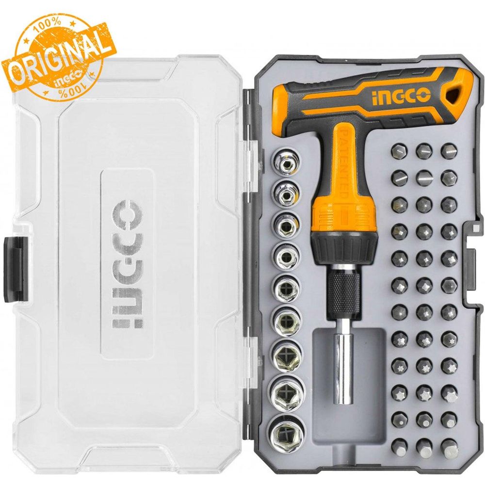 Ingco HKSDB0478 47pcs T-Handle Wrench Screwdriver Set - KHM Megatools Corp.