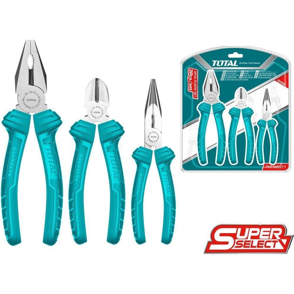 Total THT1K0311 3pcs Pliers Set | Total by KHM Megatools Corp.