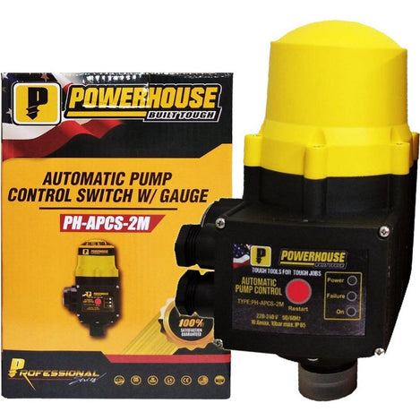 Powerhouse PH-APCS-2M Automatic Pump Control Switch with Gauge - KHM Megatools Corp.
