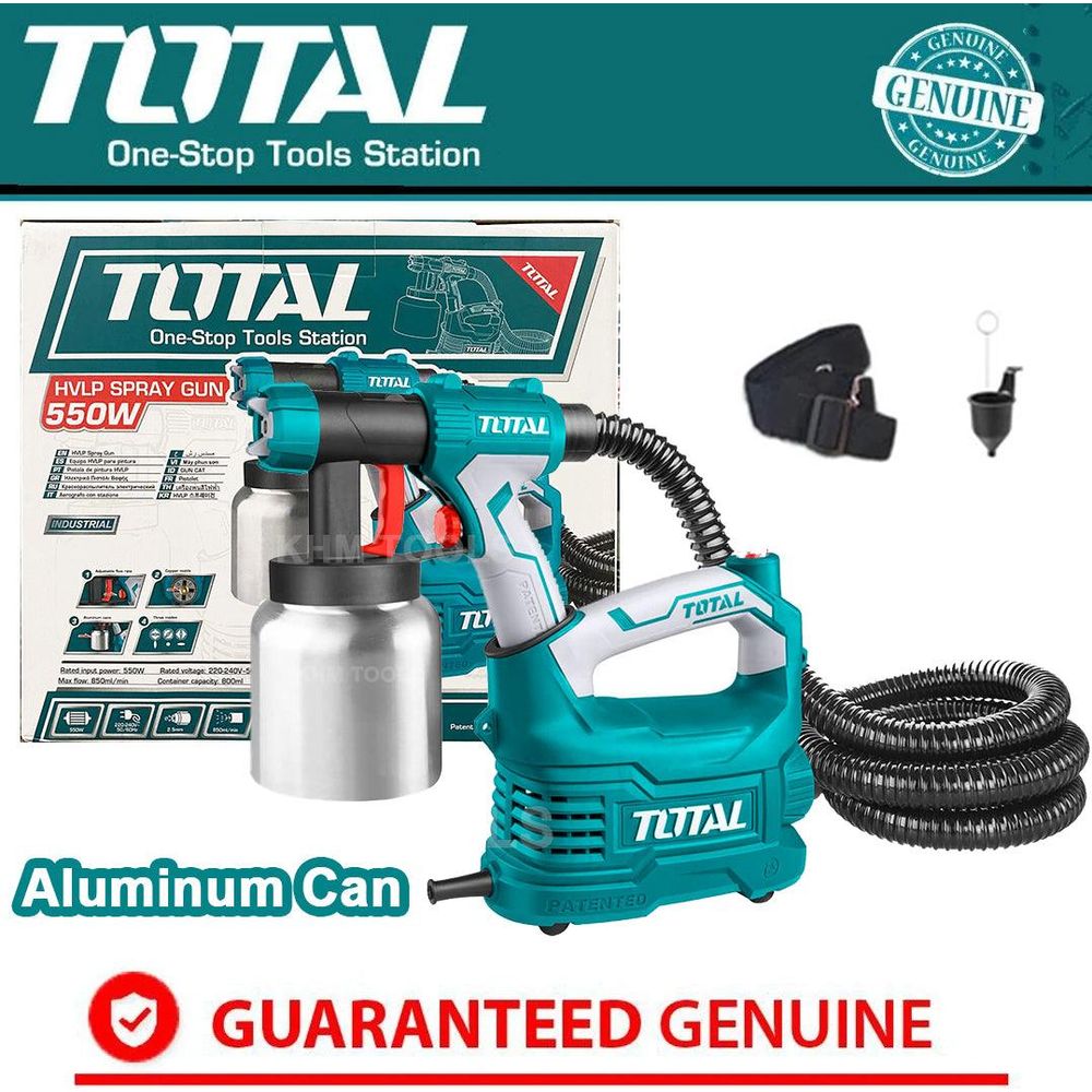 Total TT5006-2 Electric HVLP Spray Gun (Aluminum Can) 550W | Total by KHM Megatools Corp.