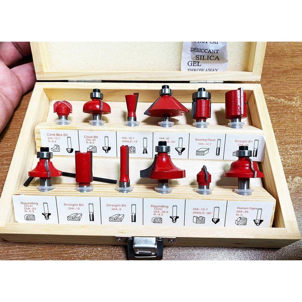 Hokage Router Bit Set (12 pcs/set) - KHM Megatools Corp.