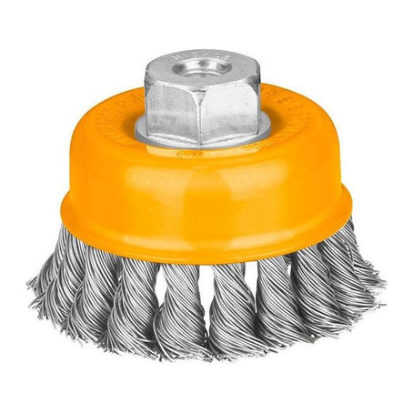Ingco WB20752 Cup Wire Brush With Nut 75mm [Twisted] - KHM Megatools Corp.