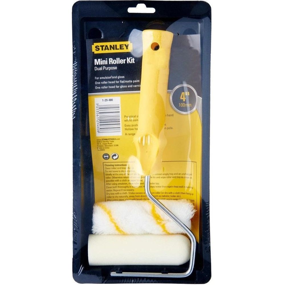 Stanley 29-480 Mini Paint Roller Kit with Tray 4