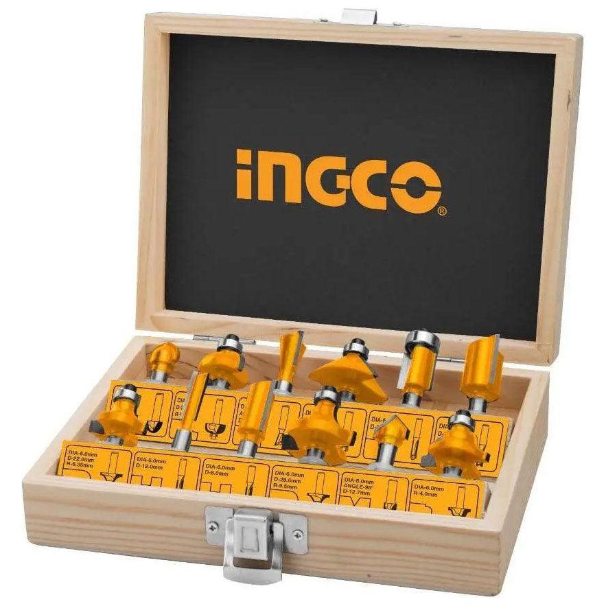 Ingco AKRT12121 12pcs Router Bit Set 1/2