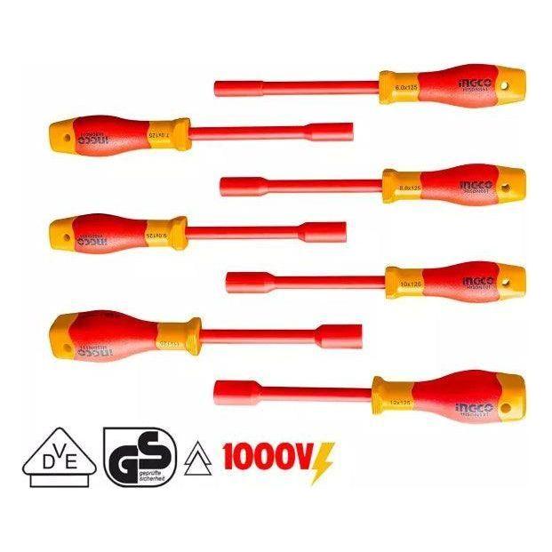 Ingco HKISD0701 7pcs Insulated Nut Screwdriver Set 1000V - KHM Megatools Corp.