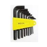 Megatools MHK09CRV 9pcs Hex Key Wrench Set - KHM Megatools Corp.