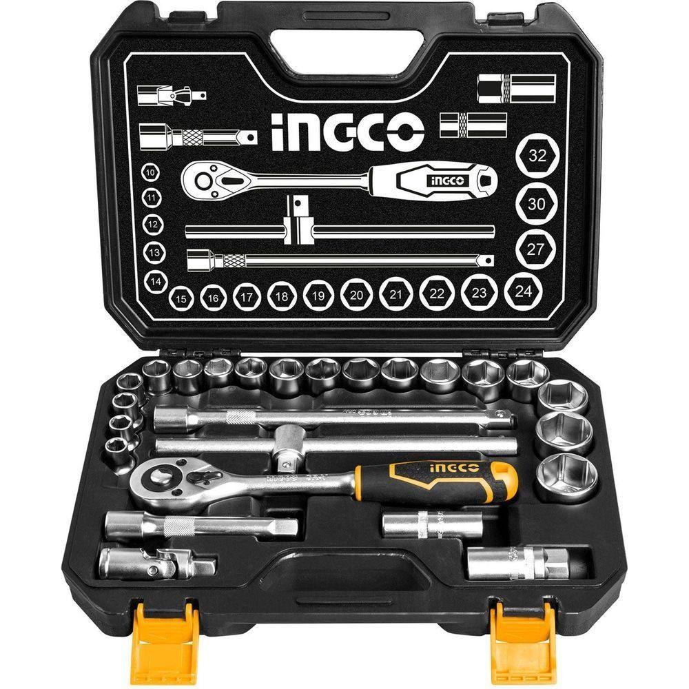 Ingco HKTS12251 25pcs Socket Wrench Set 1/2