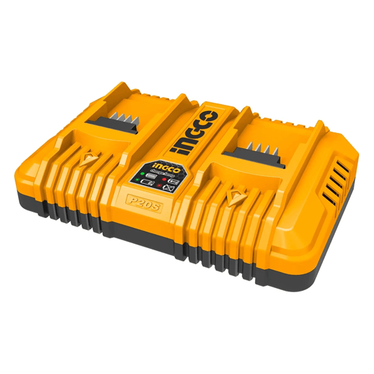 Ingco FCLI2034 20V Battery Charger (2-Slots) [P20S] - KHM Megatools Corp.