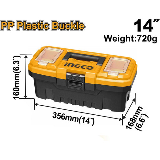 Ingco PBX1401 Plastic Tool Box 14" - KHM Megatools Corp.