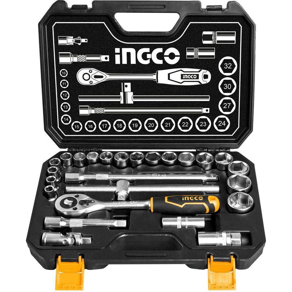 Ingco HKTS12251 25pcs Socket Wrench Set 1/2