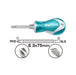 Total THT250216 2-in-1 Stubby Screwdriver | Total by KHM Megatools Corp.