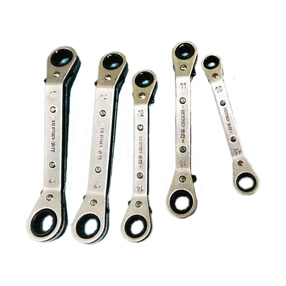 Ikeno Offset Rachet Box Wrench Set 5Pcs