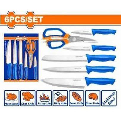 Wadfow WKK2K61 Scissors & Knife 6Pcs Set | Wadfow by KHM Megatools Corp.