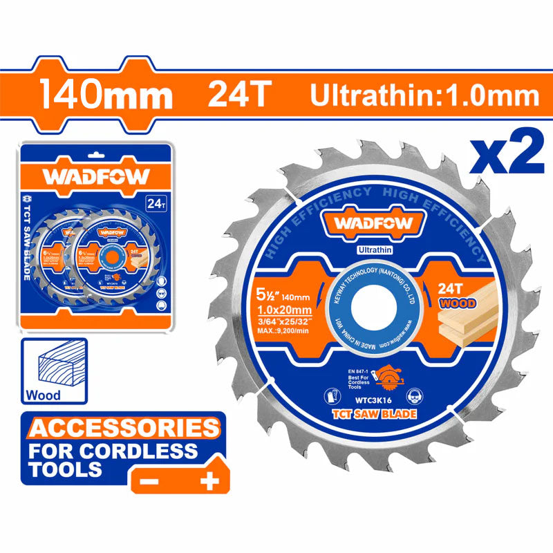 Wadfow WTC3K14 Ultra Thin Saw Blade TCT 5-½