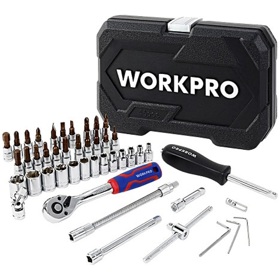 Workpro WP202540 Socket Wrench Set DR.1/4 46Pcs