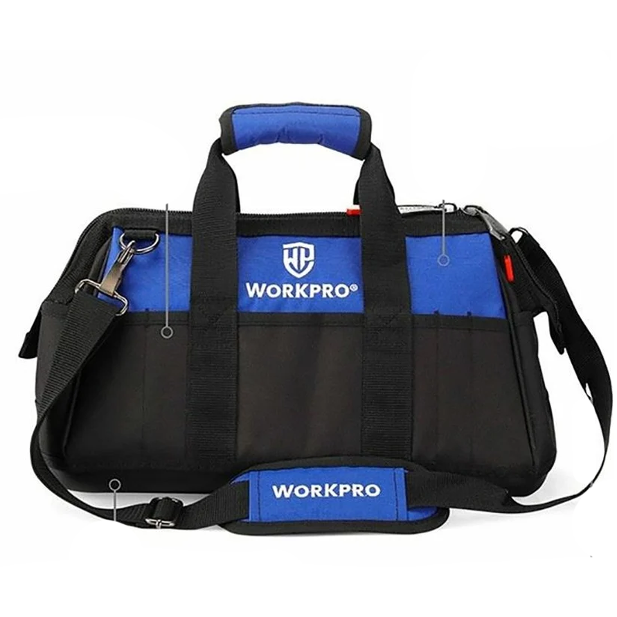 Workpro WP281007 Close Top Tool Bag w/ Molded Base 16