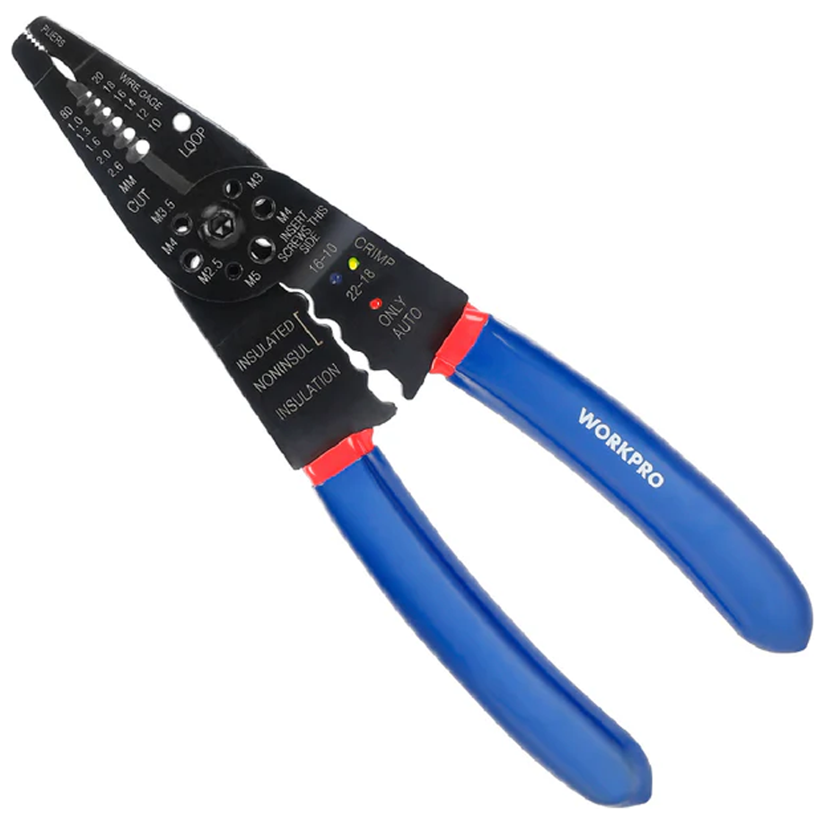 Workpro WP291003 Long Nose Multi-Purpose Wire Stripper 8