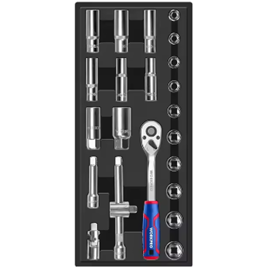 Workpro WP209040WE Socket Wrench Set DR.3/8