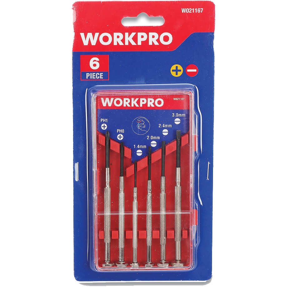 Workpro W021167WE Precision Screwdriver Set 6PCs