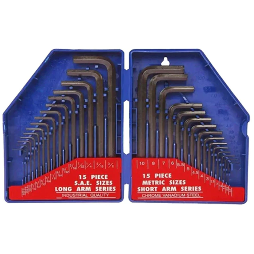 Workpro W022018WE Long Arm Hex Key Set 30Pcs