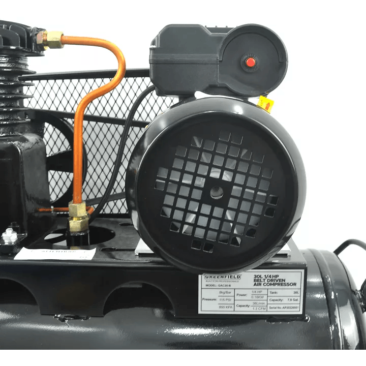 Greenfield GAC30-B 1/4 HP Belt Driven Air Compressor 30L 115psi - KHM Megatools Corp.