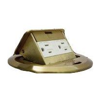 Omni WFM-002 Floor Mounted Outlet Square 16A 25V - Duplex Outlet | Omni by KHM Megatools Corp.