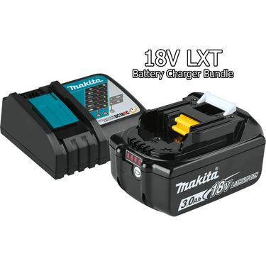 Makita (BL1830B + DC18RC) 3.0 Ah 18V LXT Battery and Rapid Charger Bundle - KHM Megatools Corp.