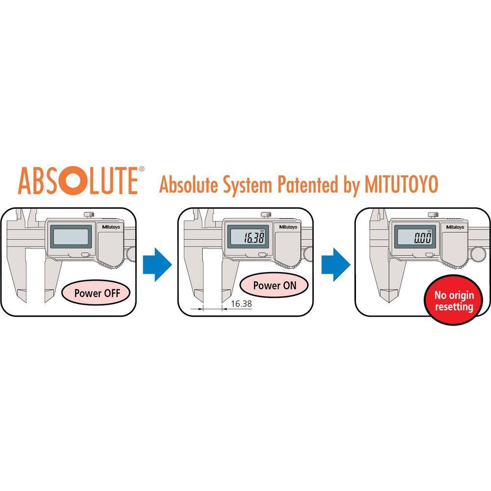 Mitutoyo 500-712-20 Digital ABS Caliper CoolantProof IP67 150mm - KHM Megatools Corp.