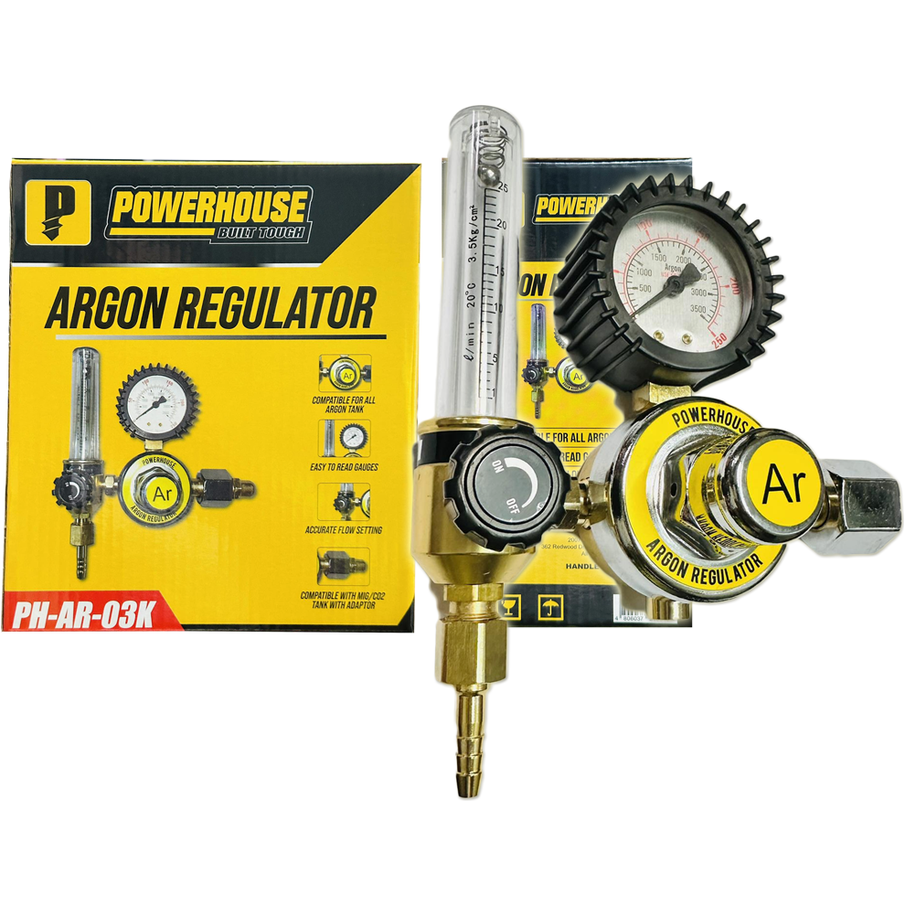 Powerhouse PH-AR-03K Argon Regulator for TIG Welding | Powerhouse by KHM Megatools Corp.