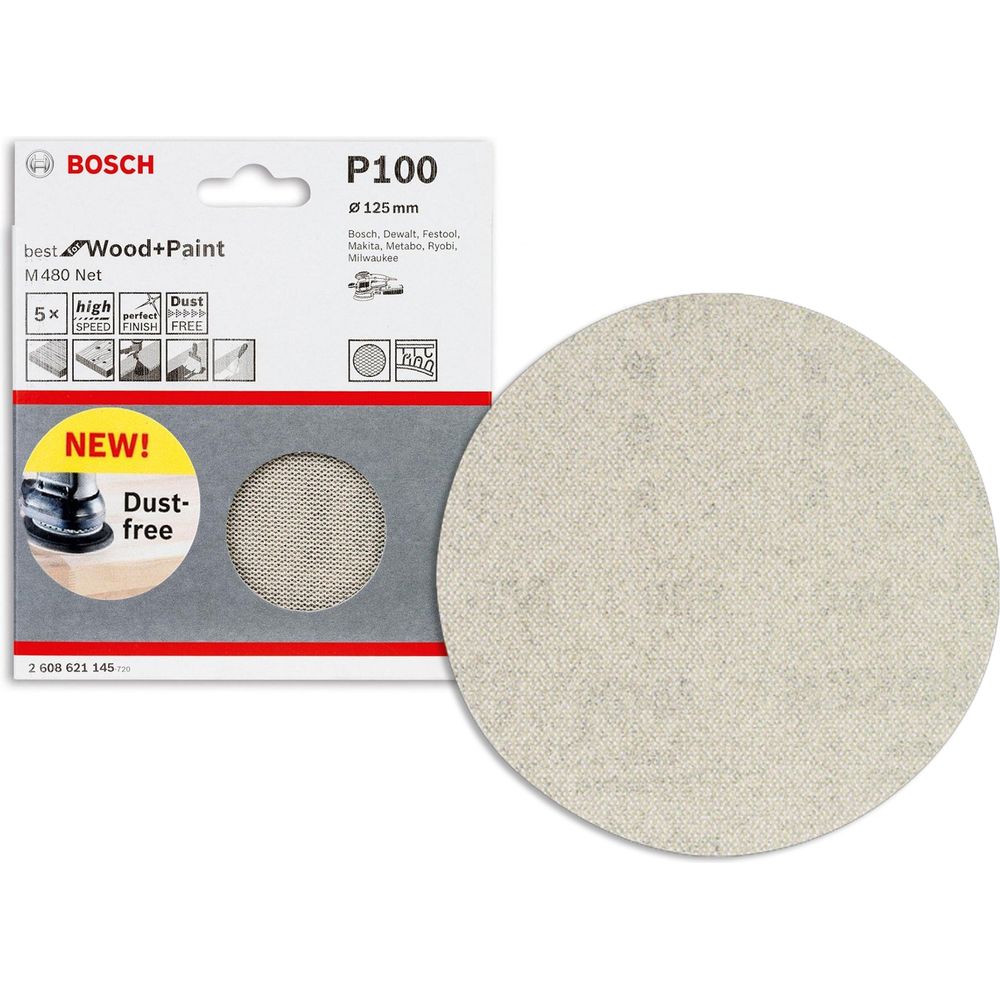 Bosch M480 NET Velcro Sanding Disc 5