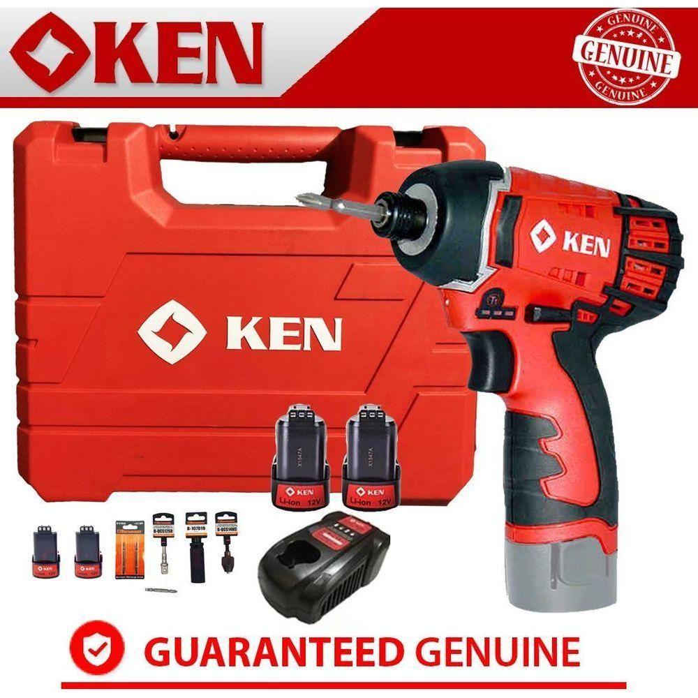 Ken BL6412D 12V Cordless Impact Driver Set - Goldpeak Tools PH Ken