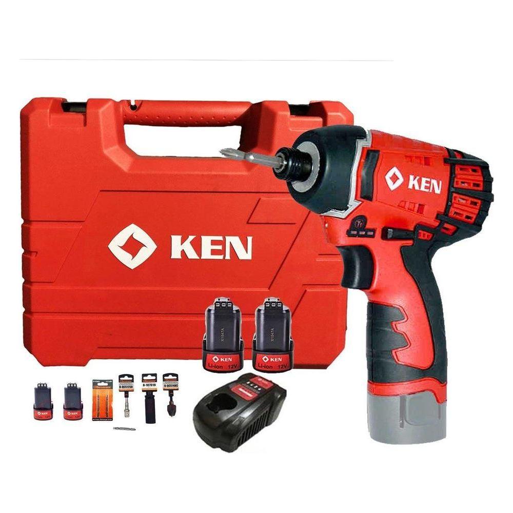 Ken BL6412D 12V Cordless Impact Driver Set - Goldpeak Tools PH Ken