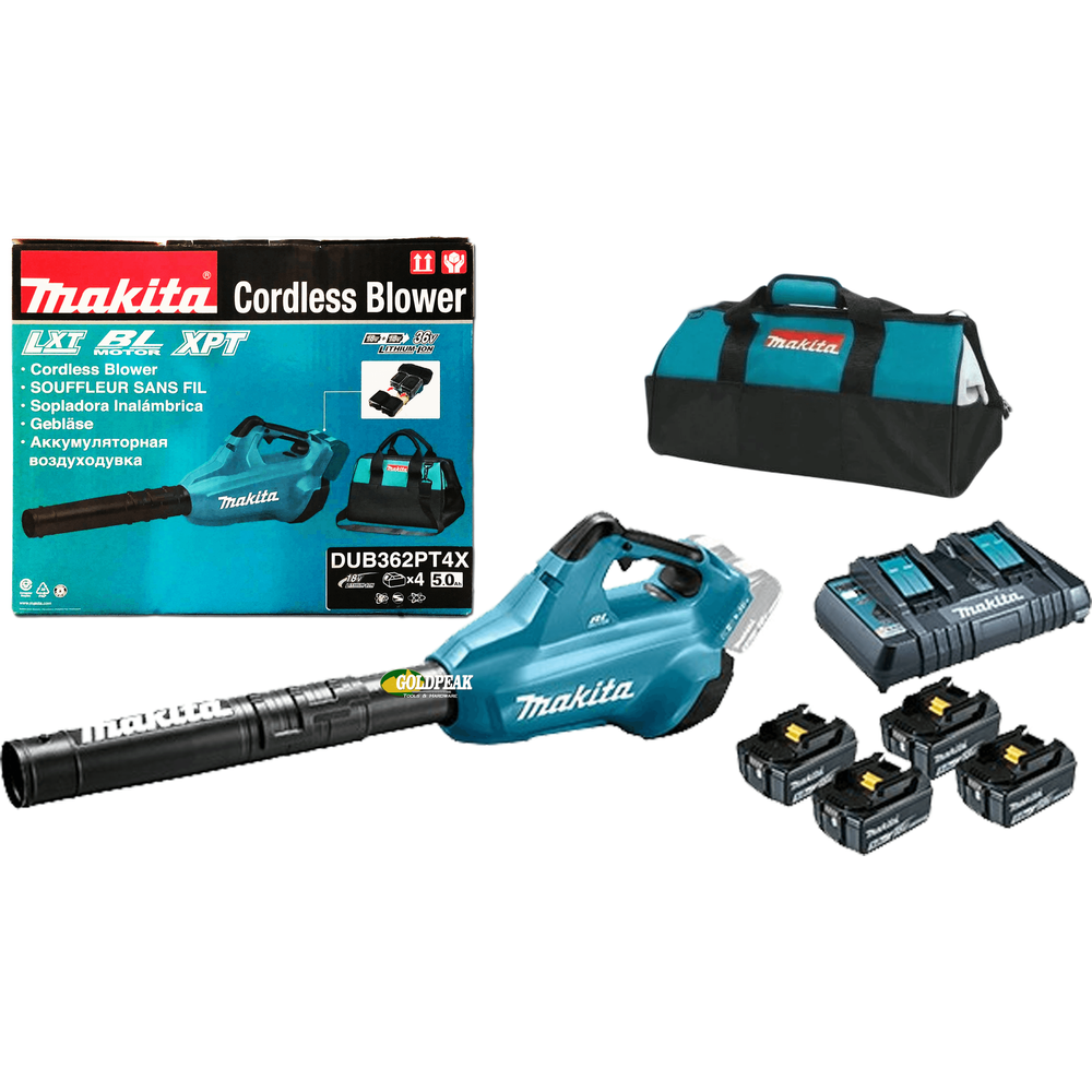 Makita DUB362PT4X 36V Cordless Brushless Leaf Blower (LXT-Series) - Goldpeak Tools PH Makita