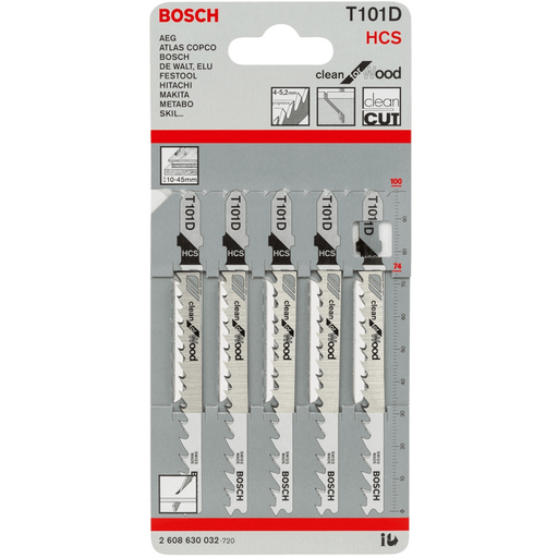 Bosch T101D Jigsaw Blade (Fine Straight Cut) Clean for Wood [2608630032] - KHM Megatools Corp.