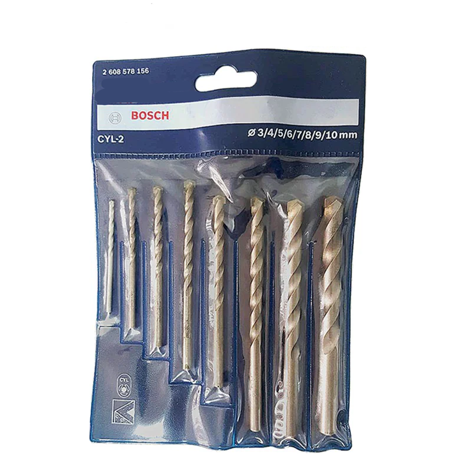 Bosch CYL-2 Masonry Drill Bit Set 8Pcs (2608578156) | Bosch by KHM Megatools Corp.