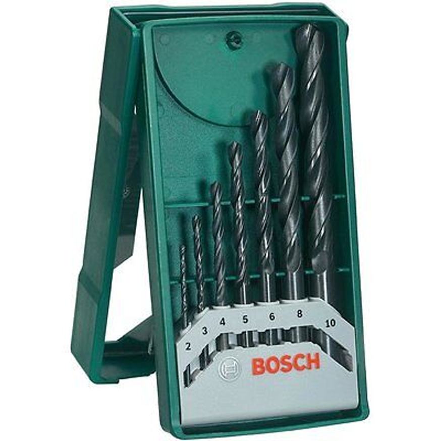 Bosch Metal Drill Bit Set 7Pcs (2/3/4/5/6/8/10mm) (2607019673) | Bosch by KHM Megatools Corp.