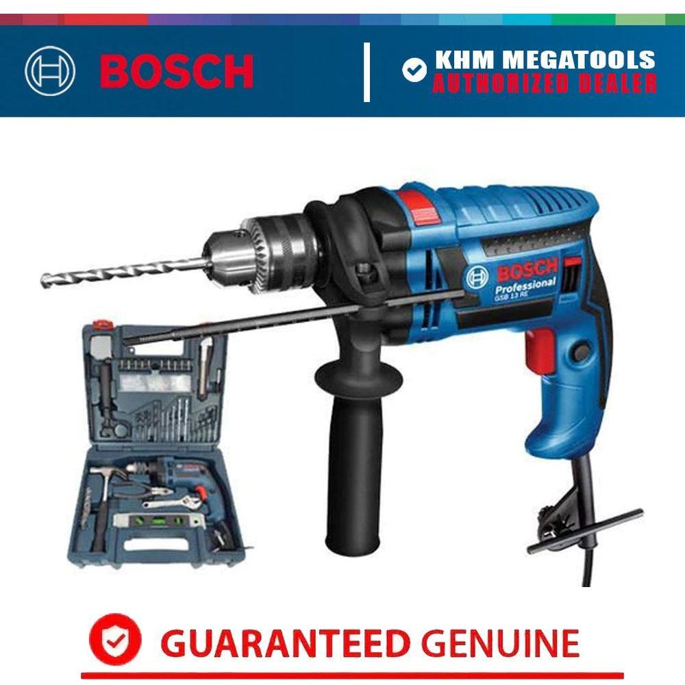 Bosch GSB 13 RE Impact Drill + Handtools with Accessories 1/2