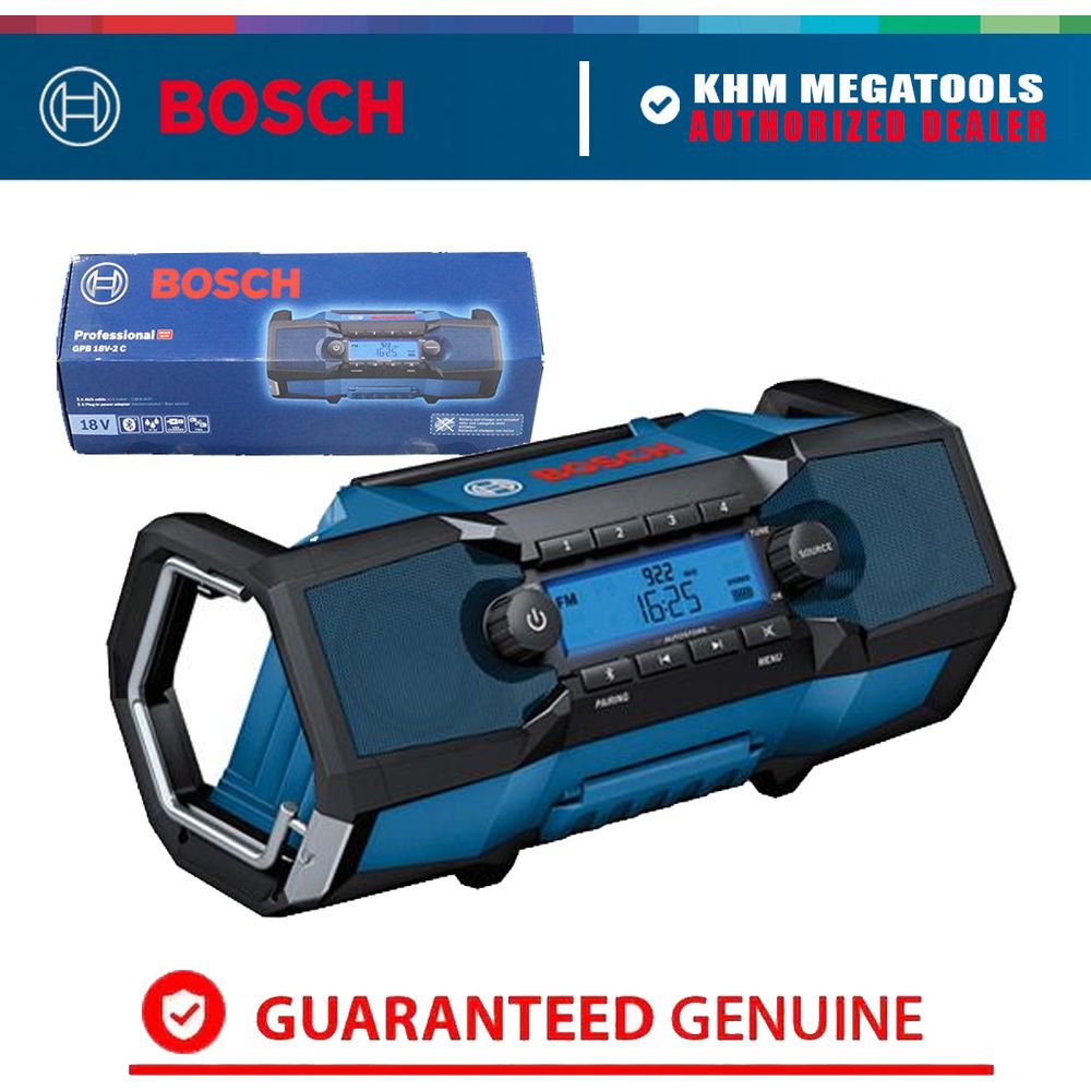 Bosch GPB 18V-2 C Cordless Jobsite Radio 18V [Bare] | Bosch by KHM Megatools Corp.