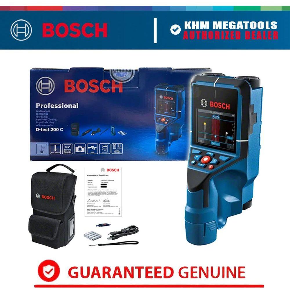 Bosch D-tect 200 C Wall scanner / Floor Scanner (200mm) | Bosch by KHM Megatools Corp.