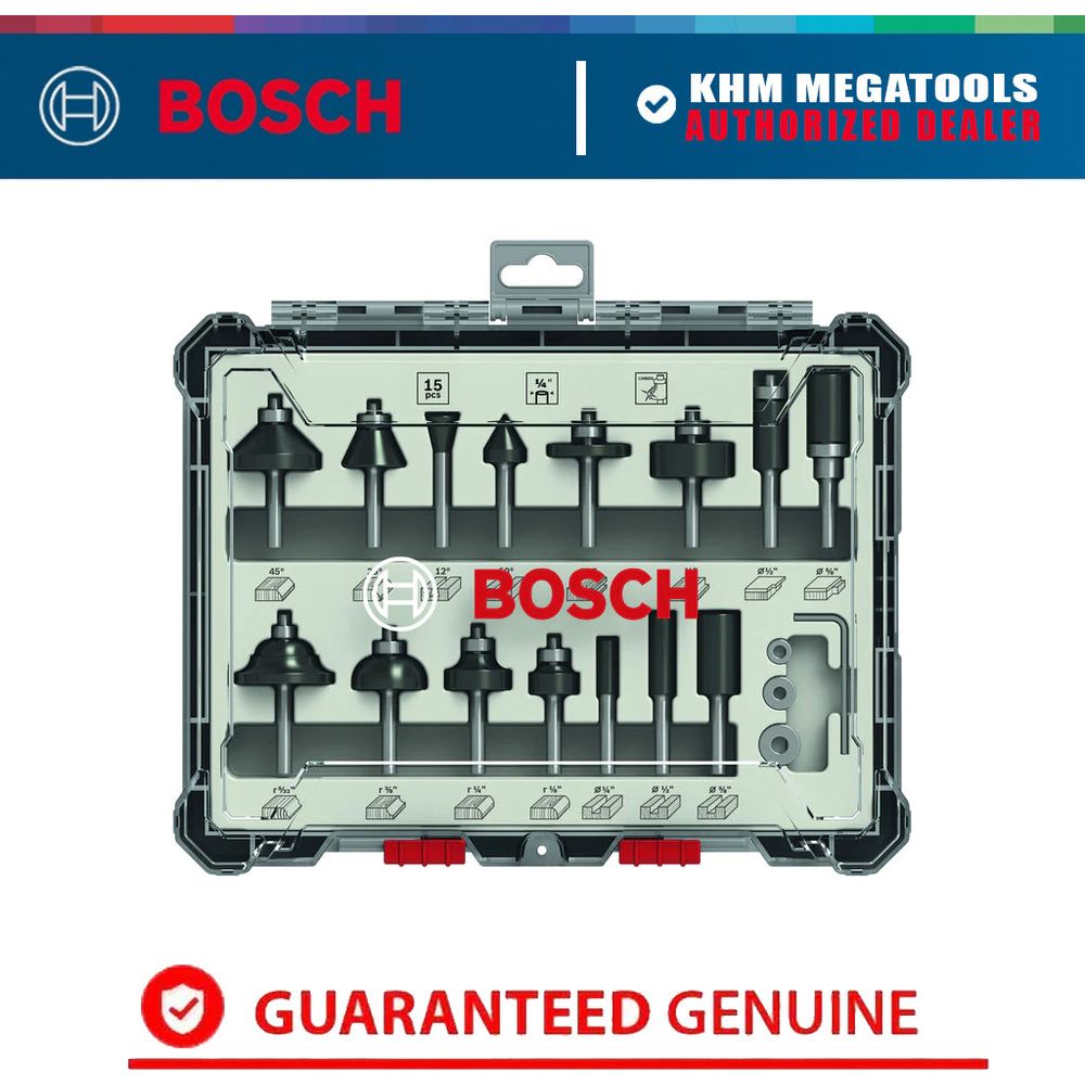 Bosch Router Bit Set 1/4