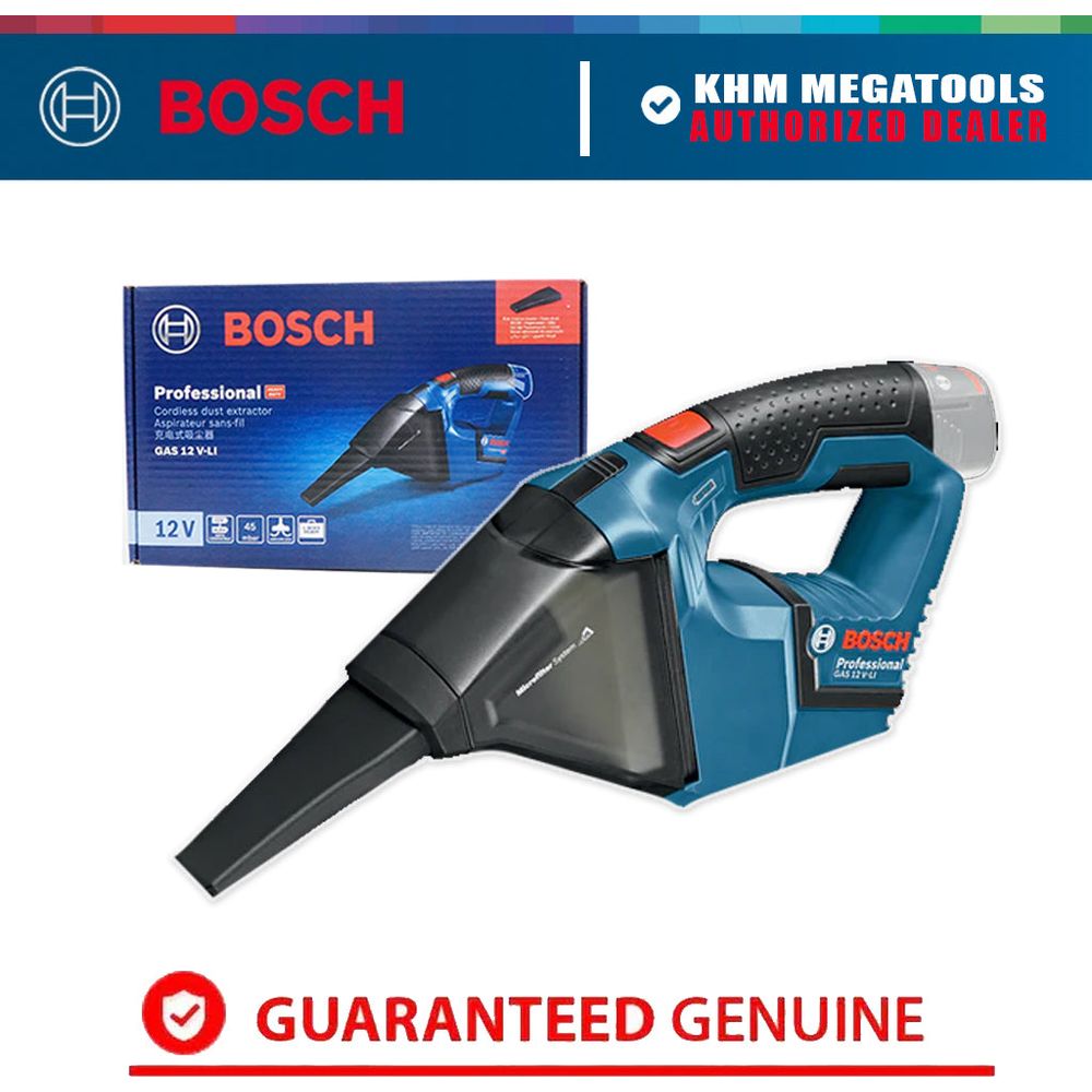 Bosch GAS 12 V-Li Cordless Vacuum Cleaner 350ml 12V (Bare) | Bosch by KHM Megatools Corp.