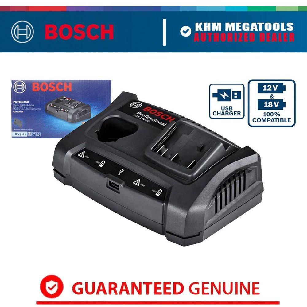 Bosch GAX 18V-30 Multi Battery Charger for Cordless (18V & 12V) | Bosch by KHM Megatools Corp.